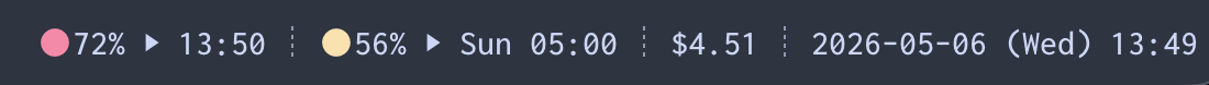 tmux claude code rate limit